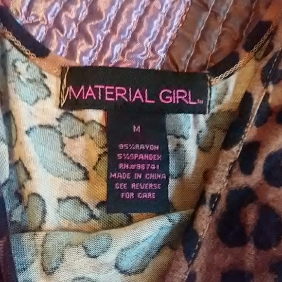 Material Girl "Tough Love" hi-lo sexy leopard dres - Picture 3 of 7